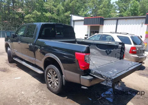 2018 Nissan Titan Xd Platinum Reserve Diesel from USA, damaged, VIN 1N6BA1F40JN529004